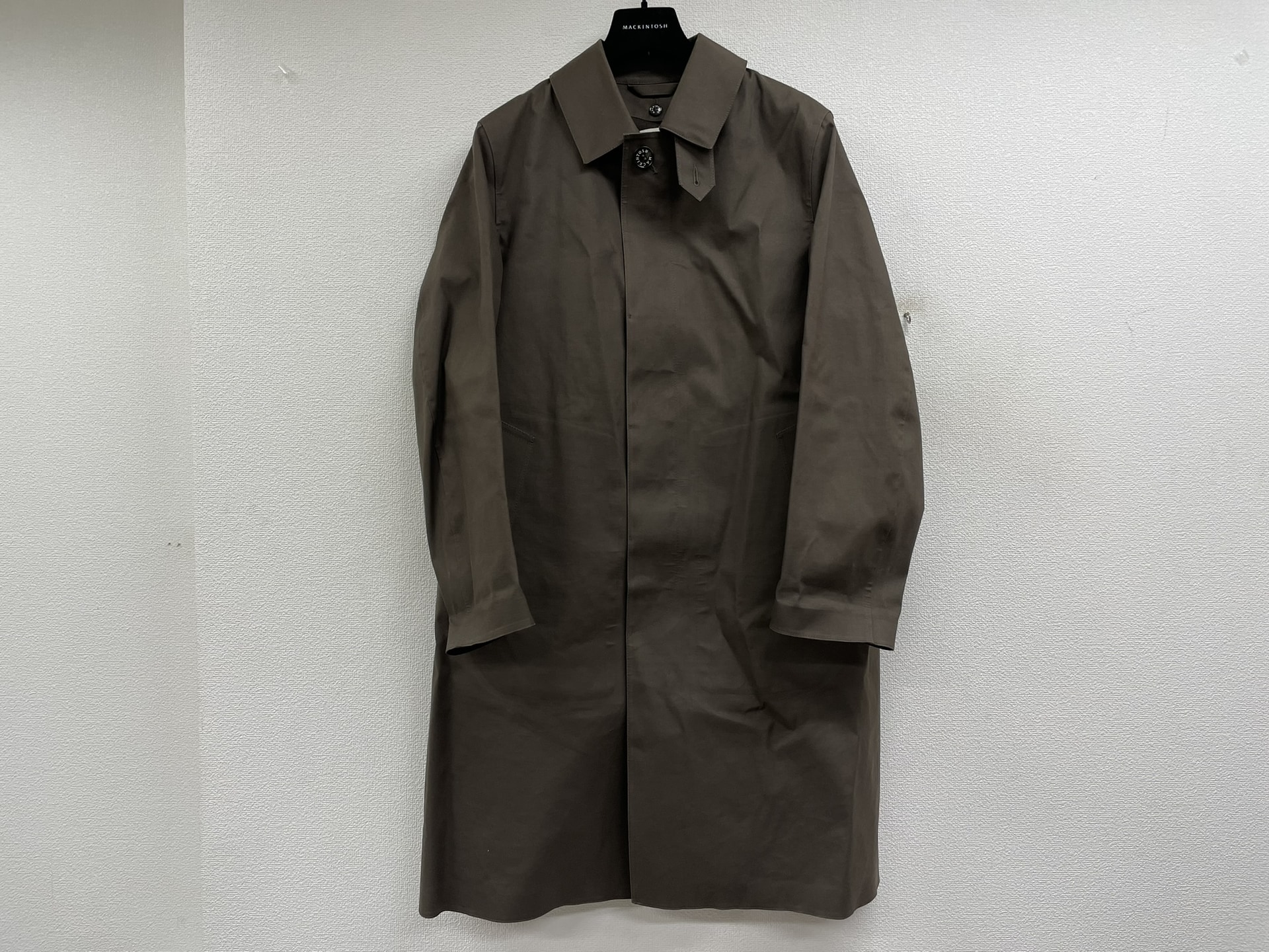 MACKINTOSH GR-1001D DUNKELDコットンゴム引きステンカラーコート