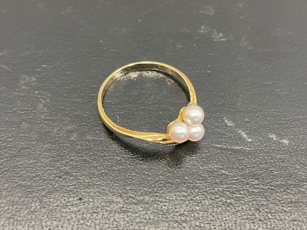 K18リング ベビーパール