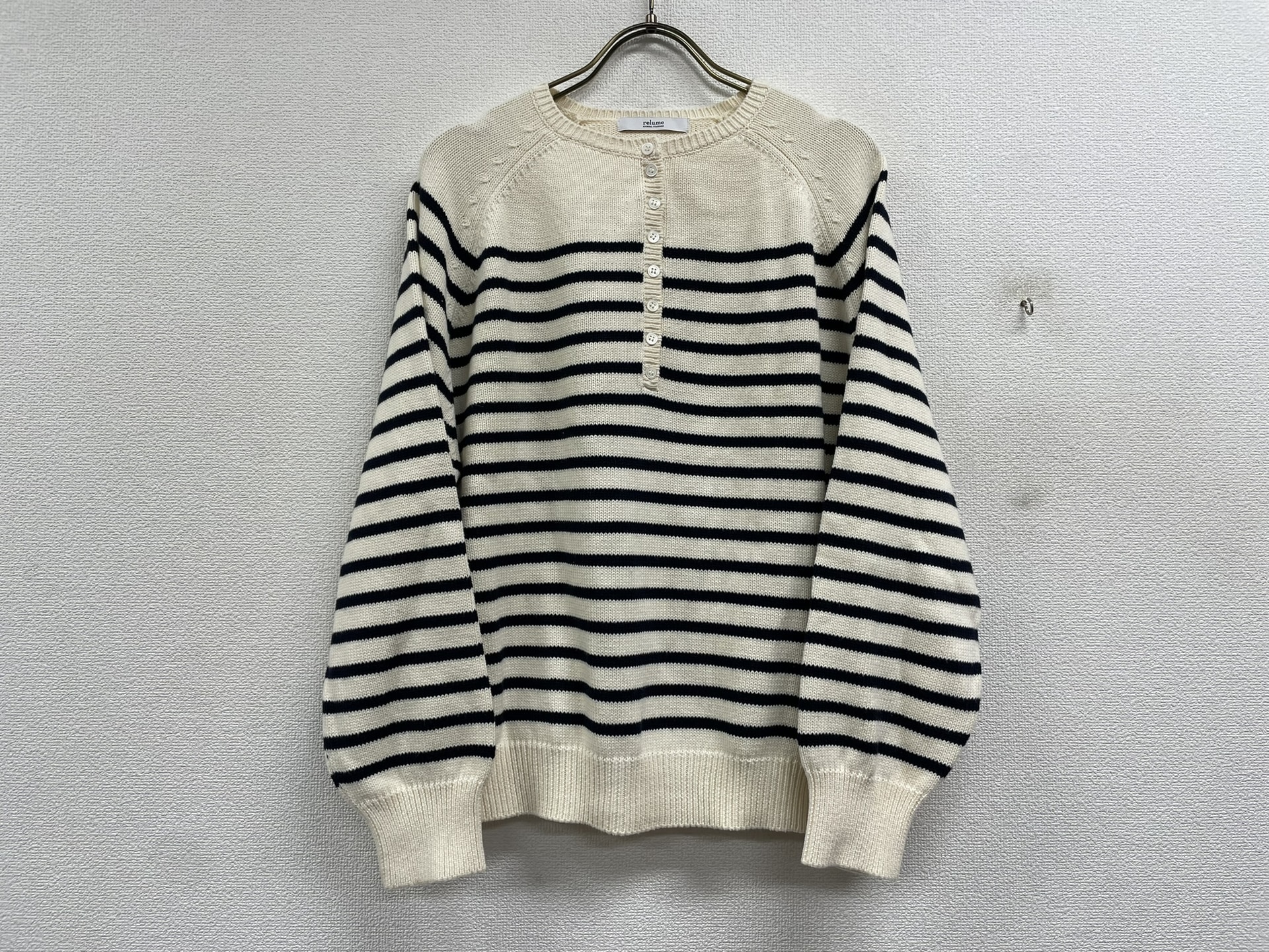 JOURNAL STANDARD relume コットンパネルボーダーニットプルオーバー