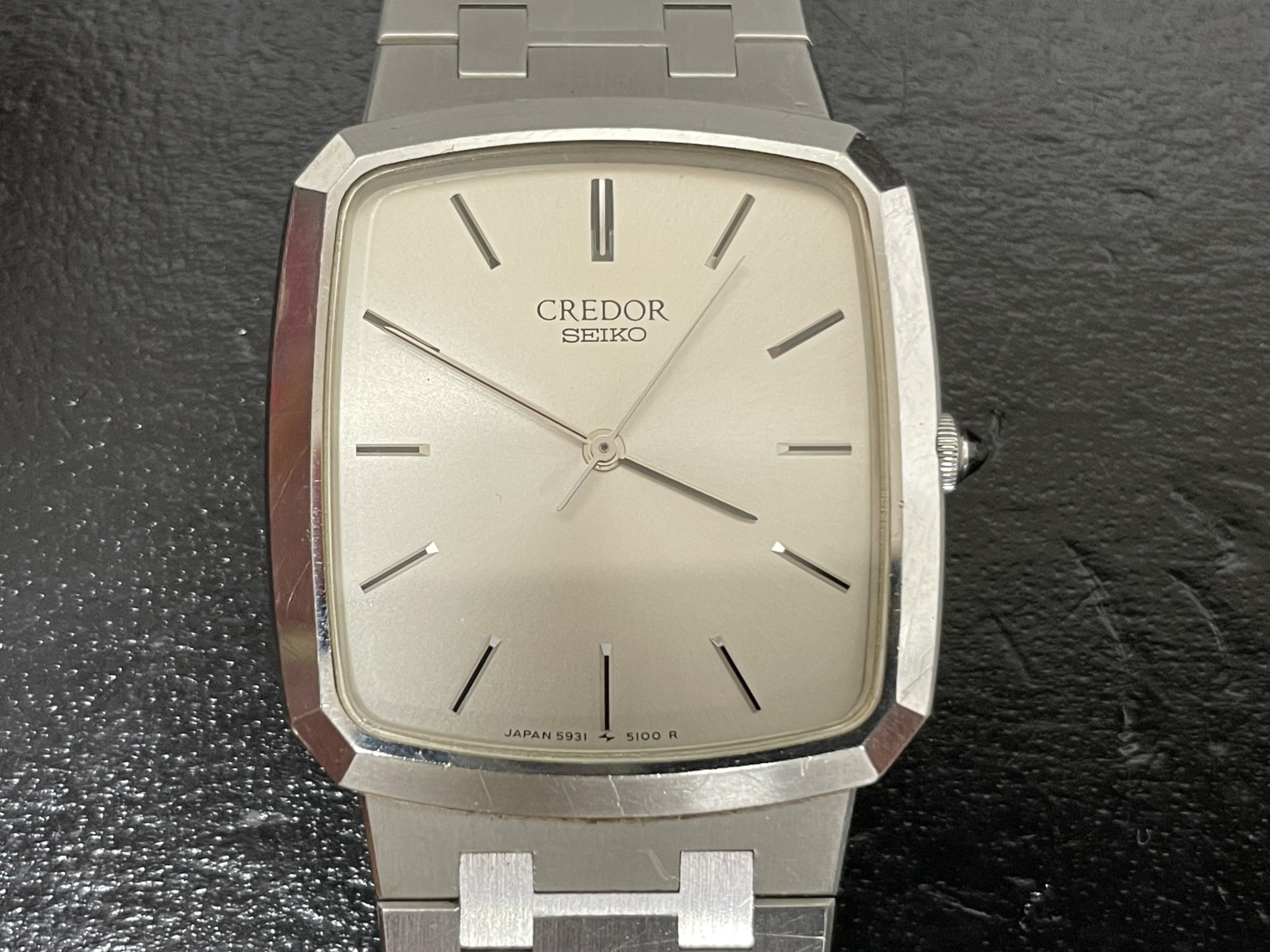 SEIKO CREDOR 5931-5120 メンズクォーツ腕時計