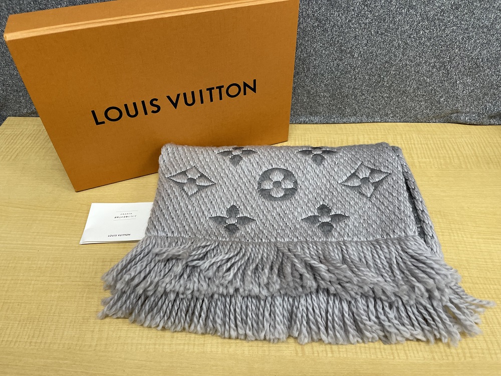 LOUIS VUITTON M74742 マフラー エシャルプ・ロゴマニア グリペルル