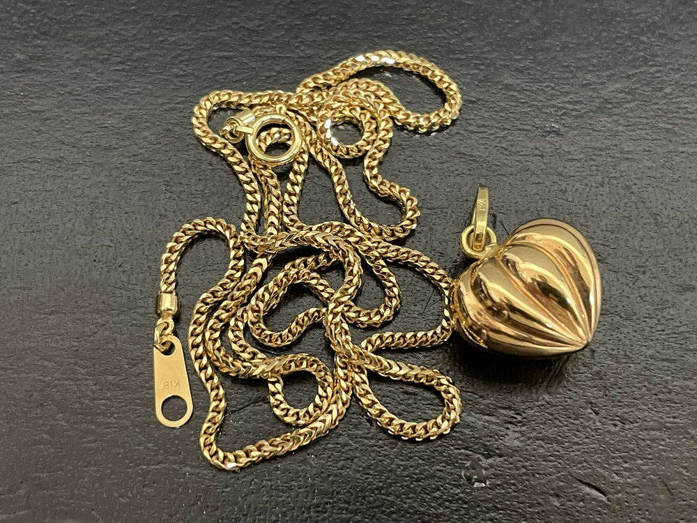 K18 ネックレス、ペントップ