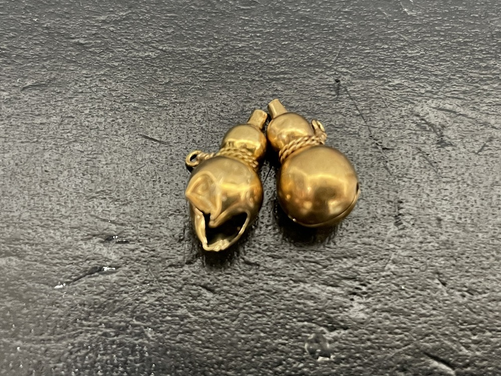 K18 ひょうたん根付 鈴 | おまかせ屋