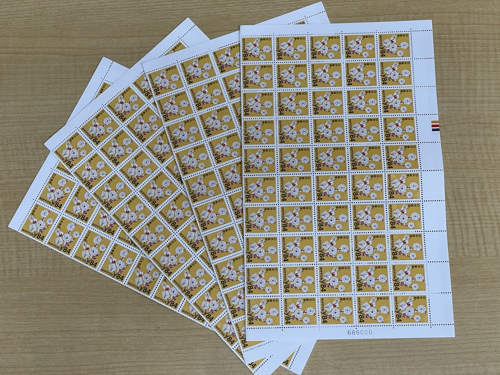 普通切手シート 84円 ウメ