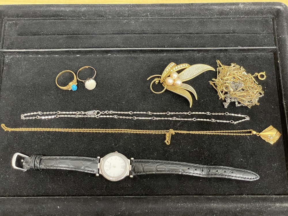 金プラチナ リング、ネックレス、ブローチ、腕時計