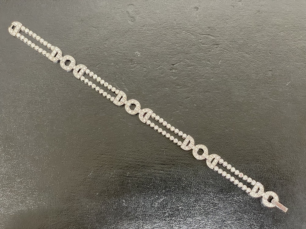 K18WGブレスレット ダイヤモンド1ct