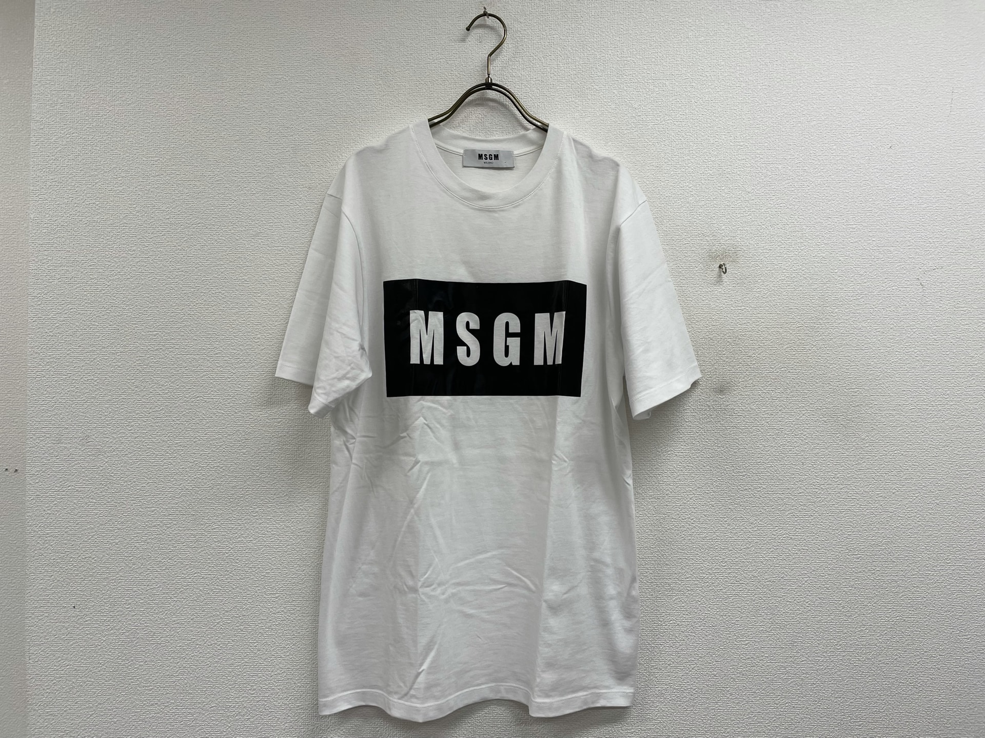 MSGM ボックスロゴTシャツ