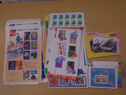 記念切手、20世紀デザイン、シール切手シート、小型シート、バラ