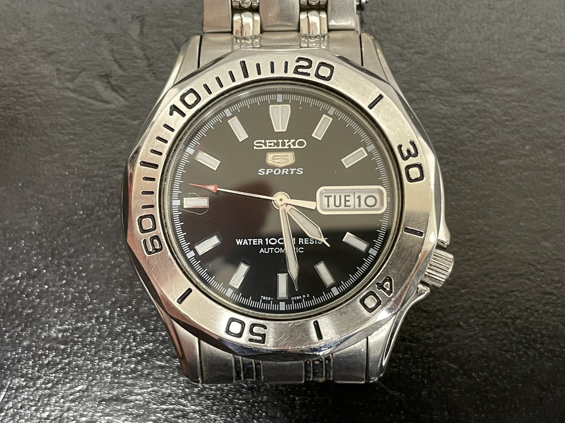 SEIKO 5 SPORT SNK031K 7S26-01G0メンズ自動巻き腕時計