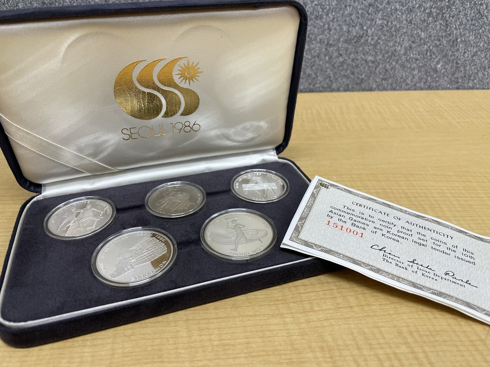 ソウルオリンピック記念20000W10000W銀貨1000W白銅貨セット 1988年