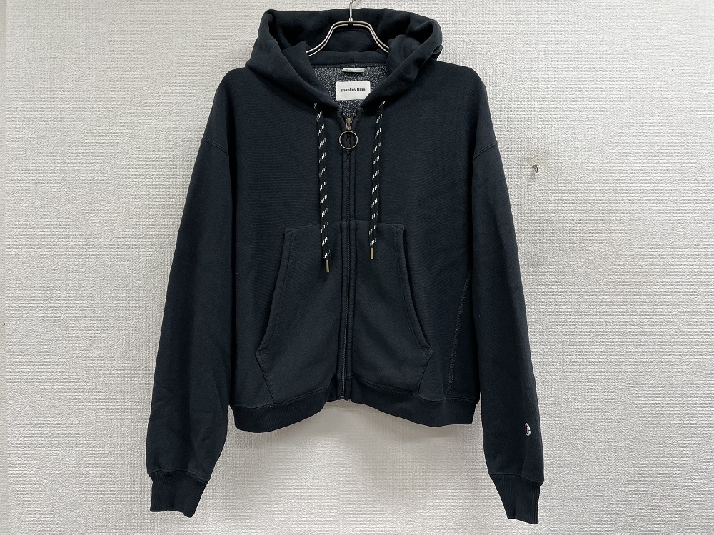 Champion×monkey time REVERSE WEAVE FULL ZIP HOODパーカー