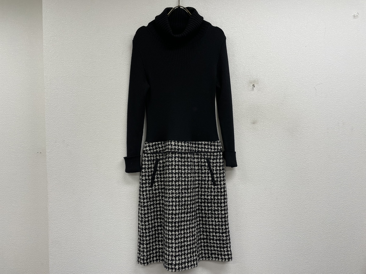 23区 ニットコンビツイードワンピース