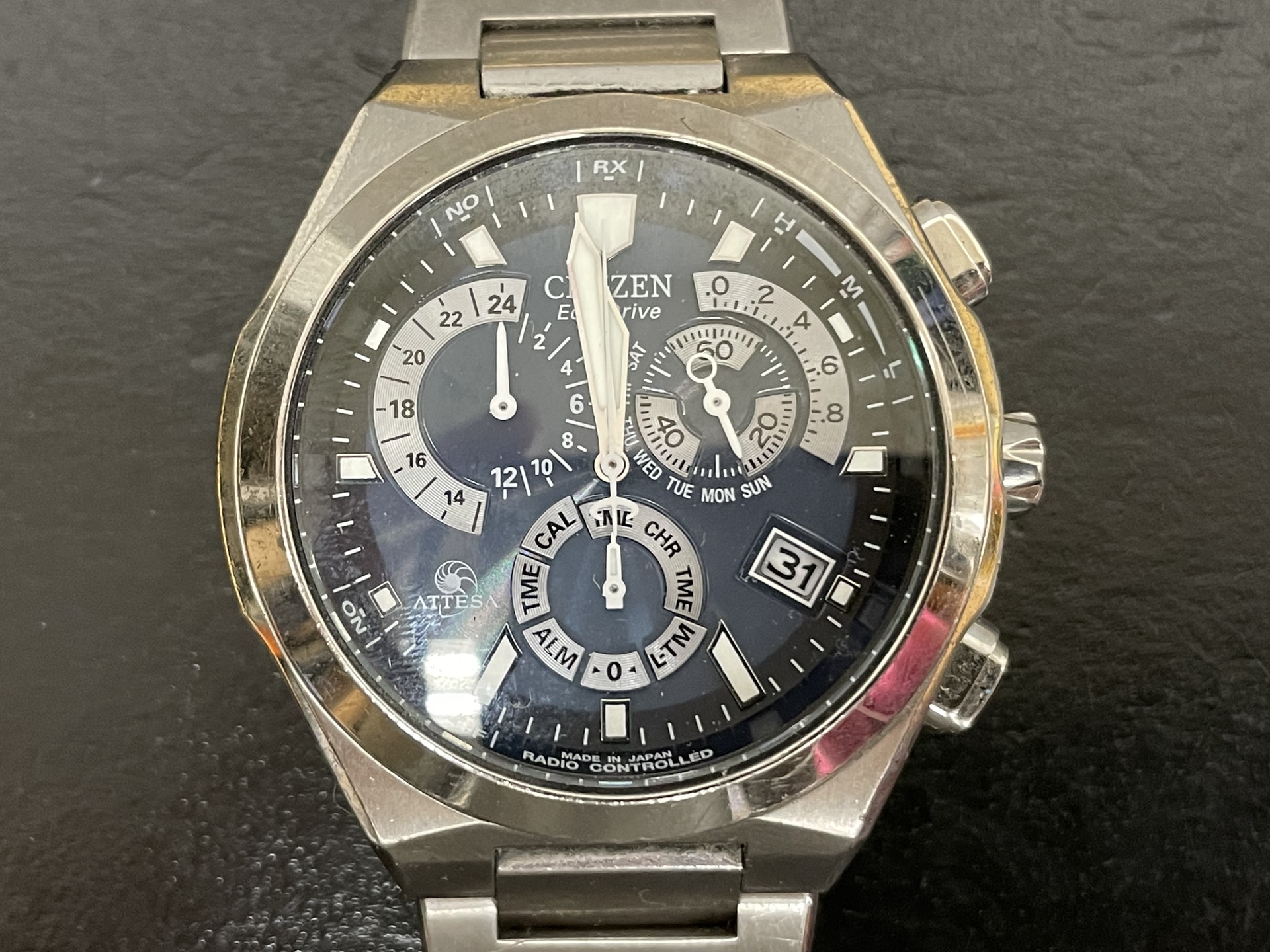 CITIZEN E610-T008585 ATTESA エコドライブ電波ソーラー腕時計
