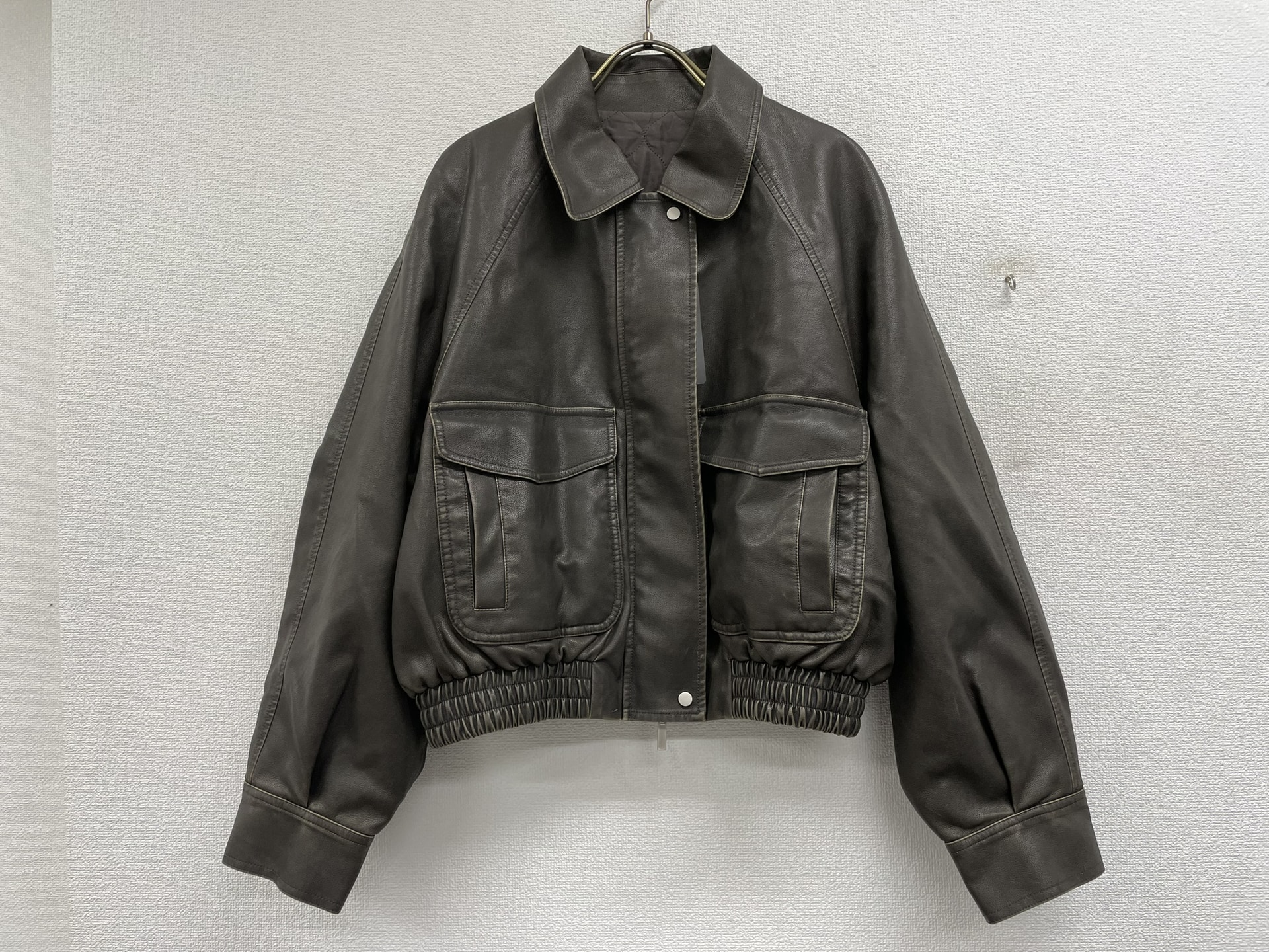 10llllllllll VINTAGE LEATHER BLOUSON