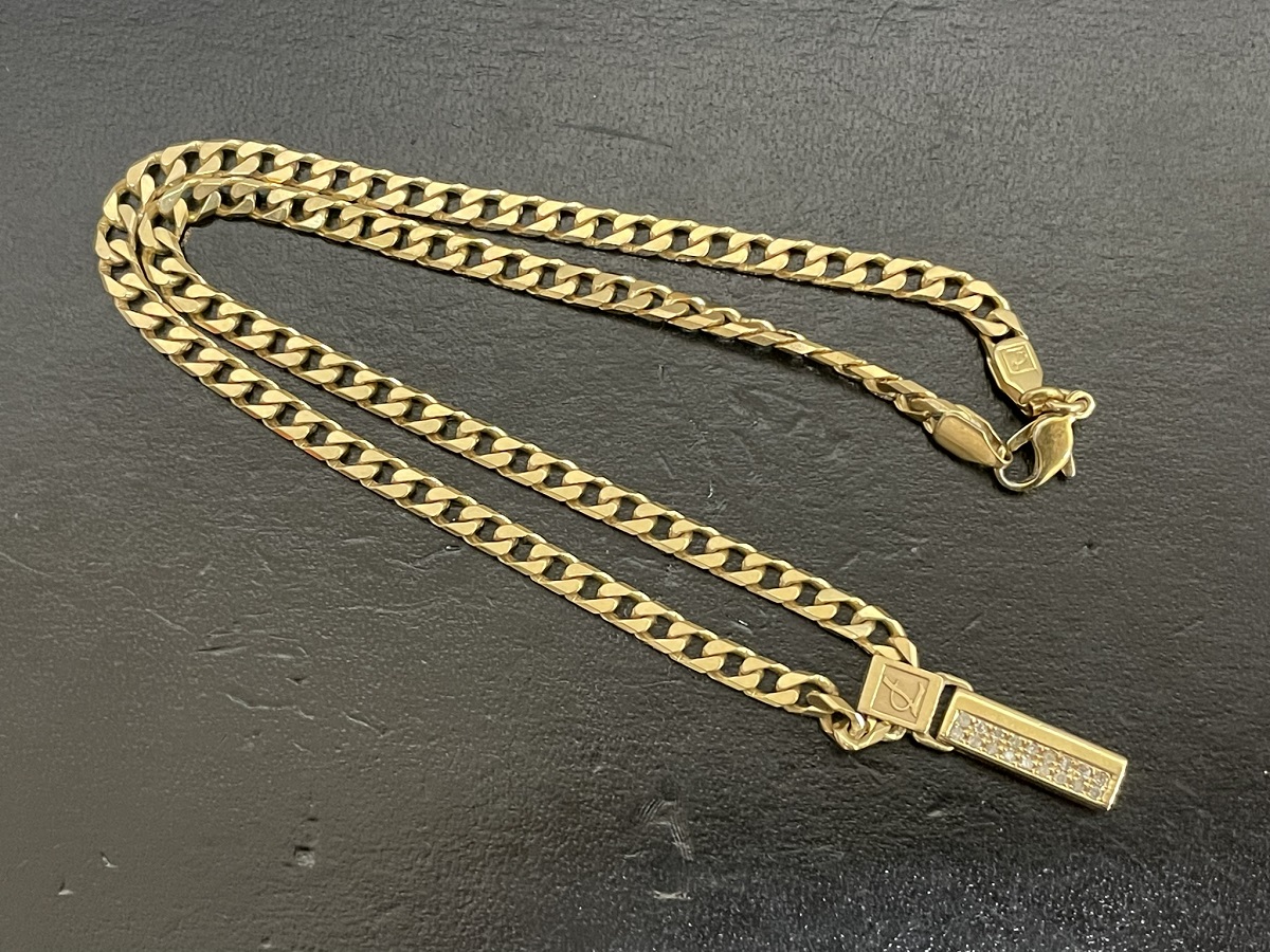 Leda Silma K10ネックレス ダイヤ0.2ct