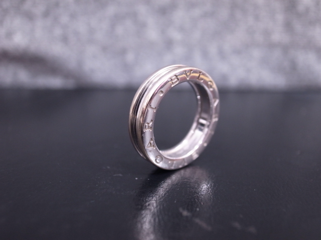 BVLGARI B-ZERO-1 リング 750WG 1バンド