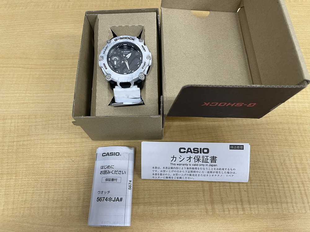 CASIO G-SHOCK GA-2200GC-7AJF GRUNGE SNOW CAMOUFLAGE