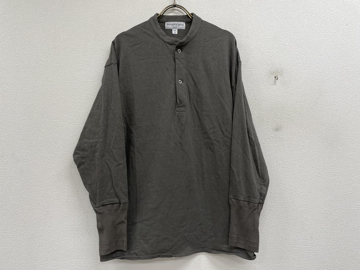 AMERICANA Deuxieme Classe別注 ヘンリー ロングスリーブTシャツ