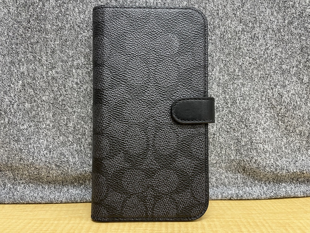 COACH iPhone12 pro MAXシグネチャー手帳型ケース