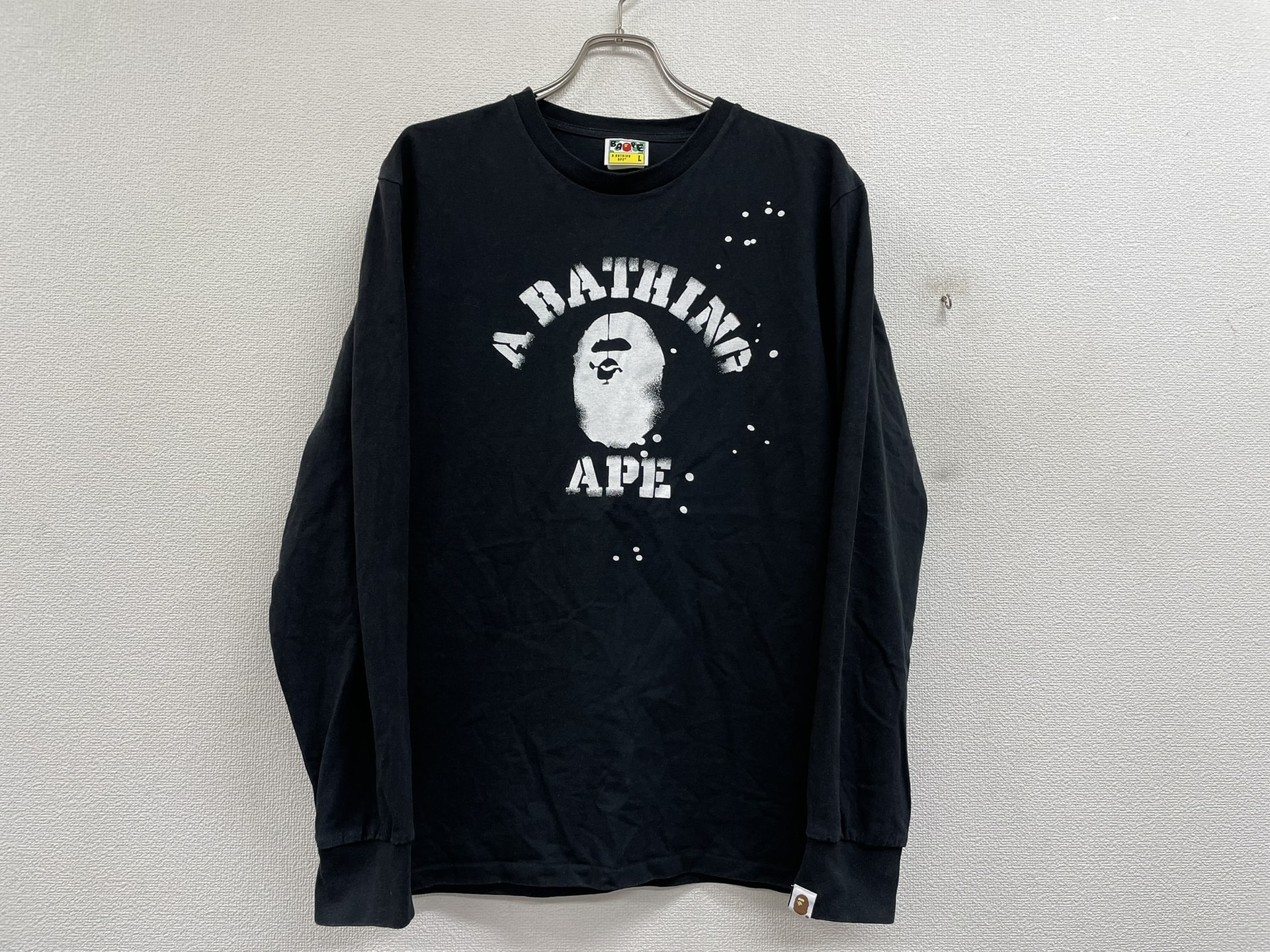 A BATHING APE ×JOSHUA VIDES COLLEGE LS TEE