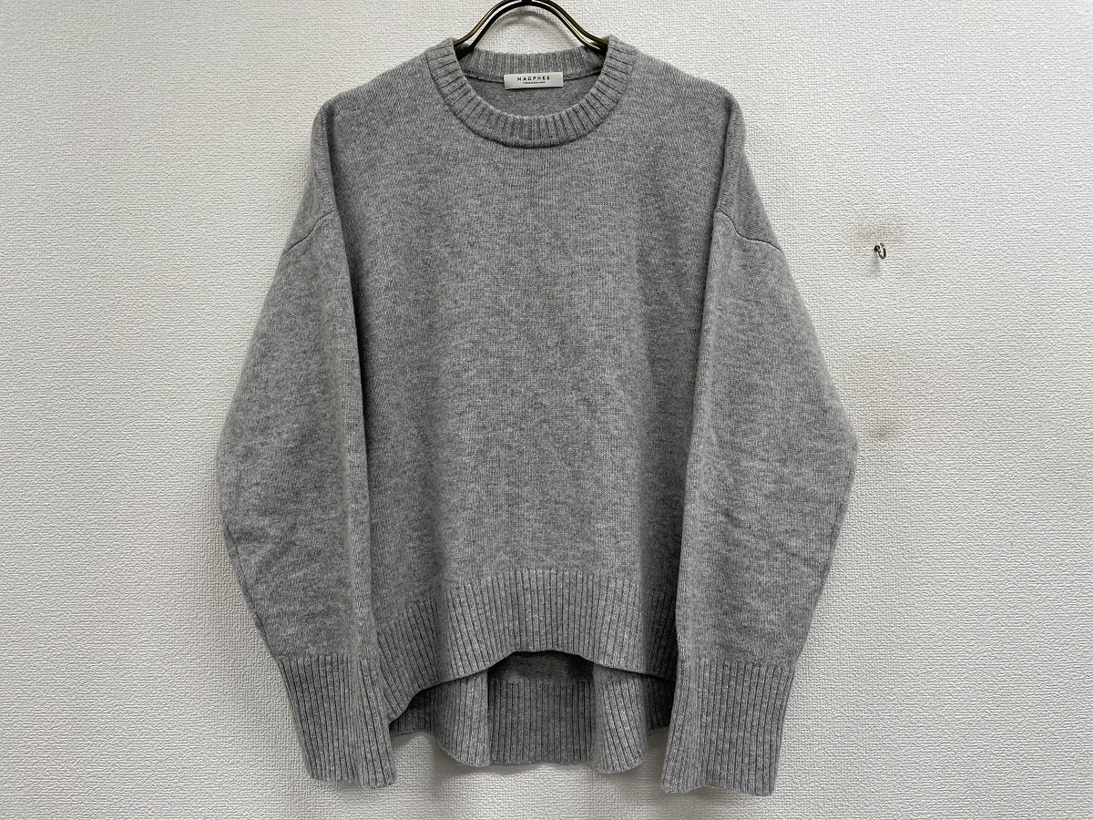 MACPHEE ラムカシミヤ クルーネックプルオーバー