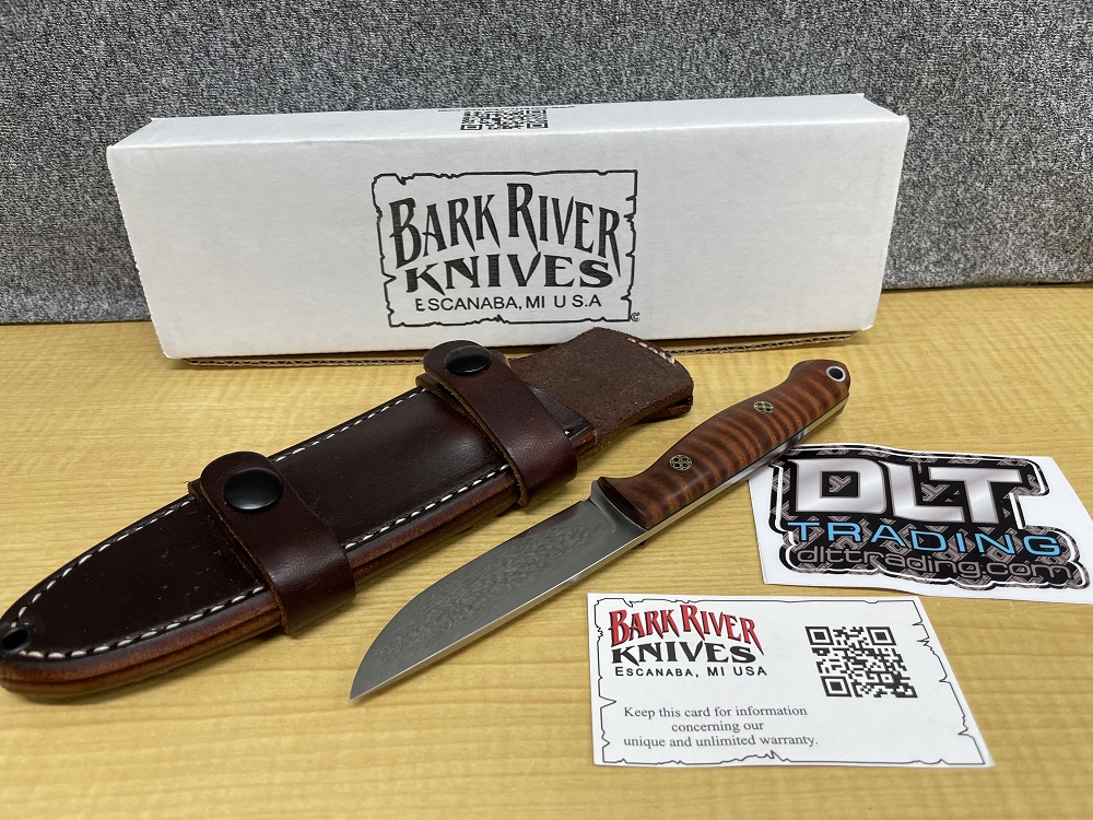 BARK RIVER MINI GUNNY S45VN Orange Tigertail Maple Burl Black Liner Mosaic