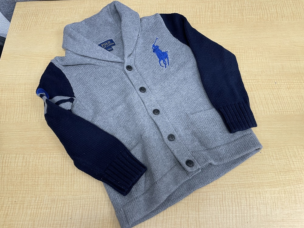 POLO RALPH LAUREN ビッグポニーショールカラーニットカーディガン