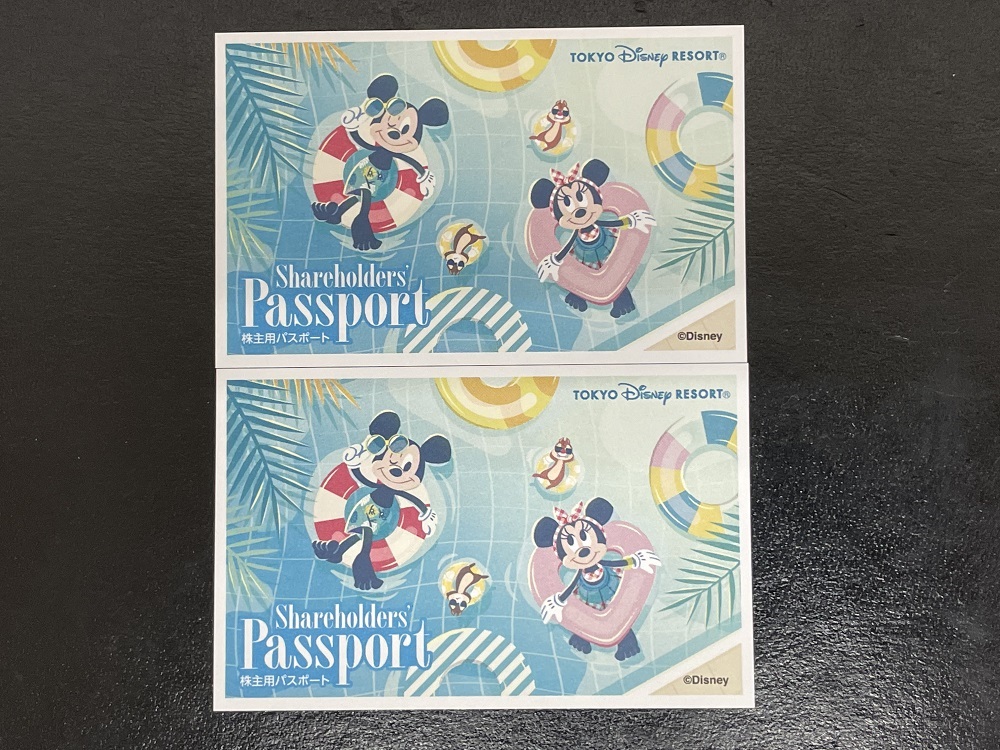 オリエンタルランド株主優待2枚セット 東京ディズニーランド東京ディズニーシー株主用パスポート