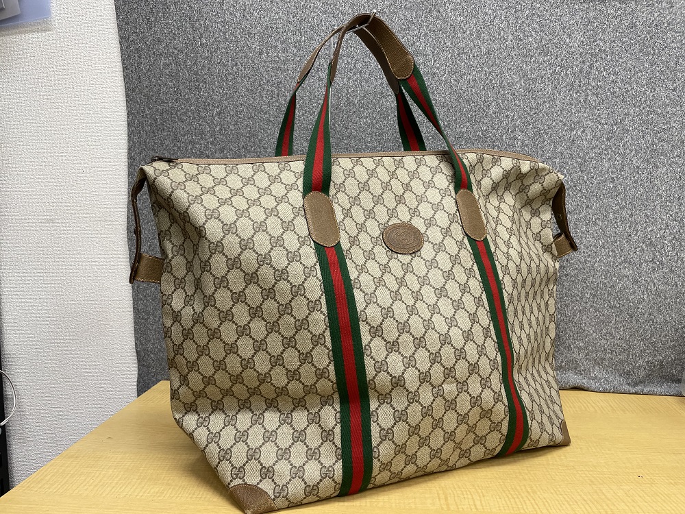 GUCCI 89.19.012 シェリーラインGG柄ボストンバッグ