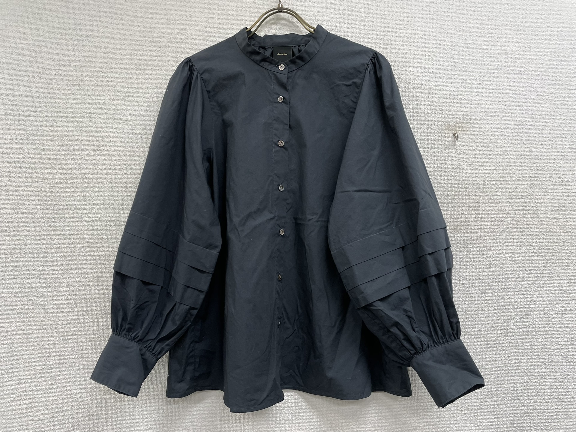 Spick&span タックデザインボリュームスリーブブラウス