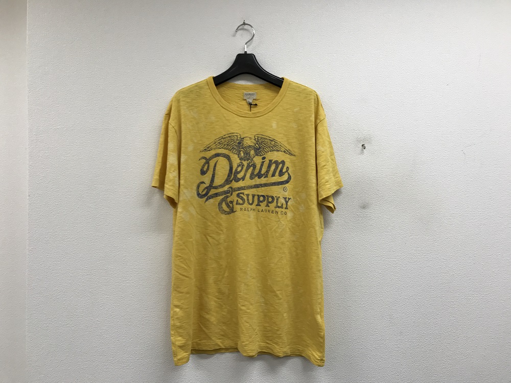 RALPH LAUREN DENIM&SUPPLY ブリーチ加工プリントTシャツ
