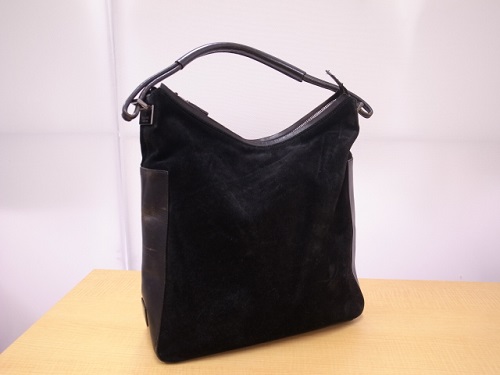 GUCCI 001・3770・002122 レザー×スエードコンビショルダーバッグ