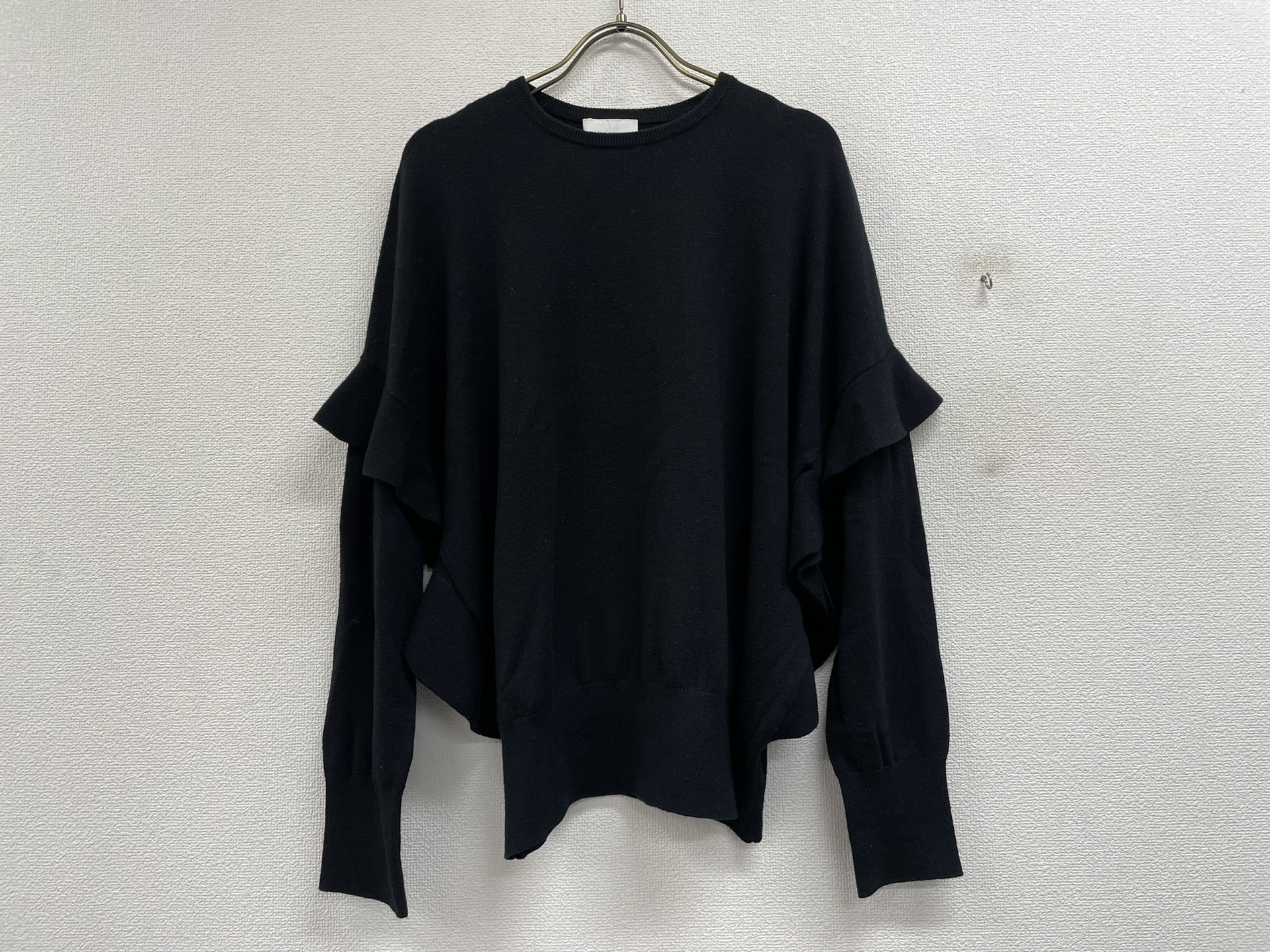 UNITED ARROWS Wフリルロングスリーブニット