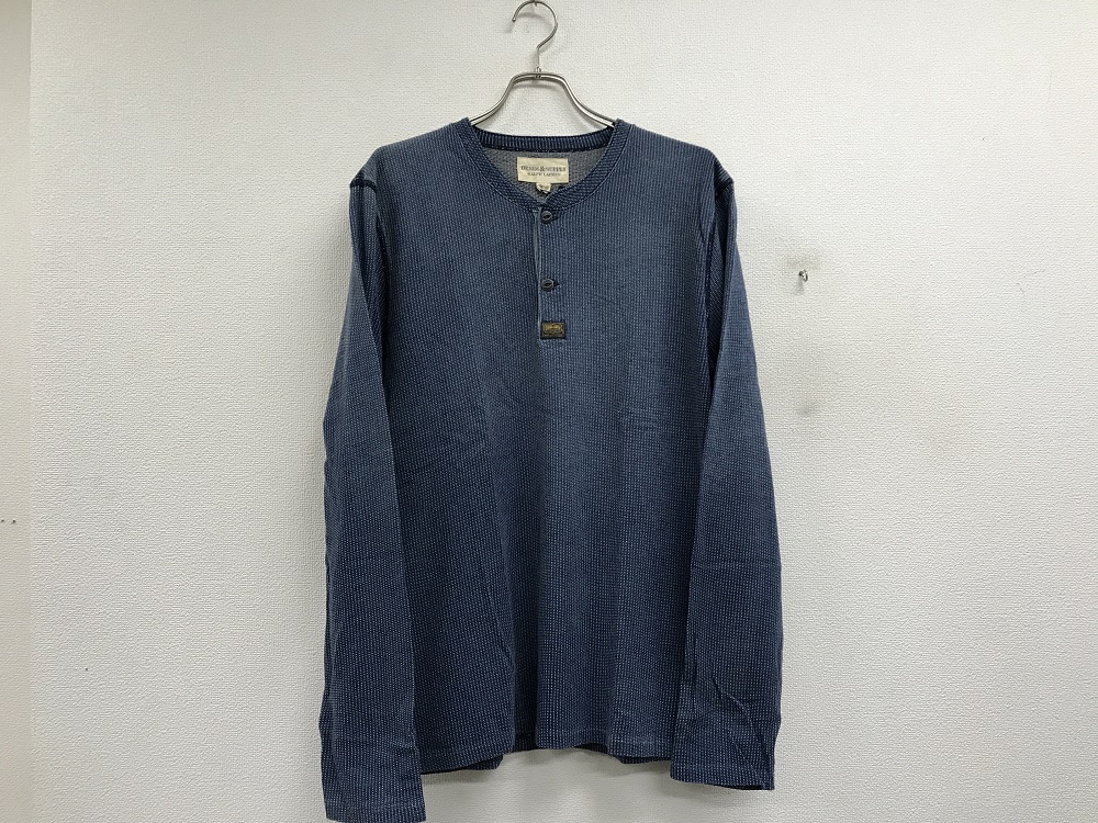 DENIM&SUPPLY RALPH LAUREN ジャカードコットンテリーヘンリーネック