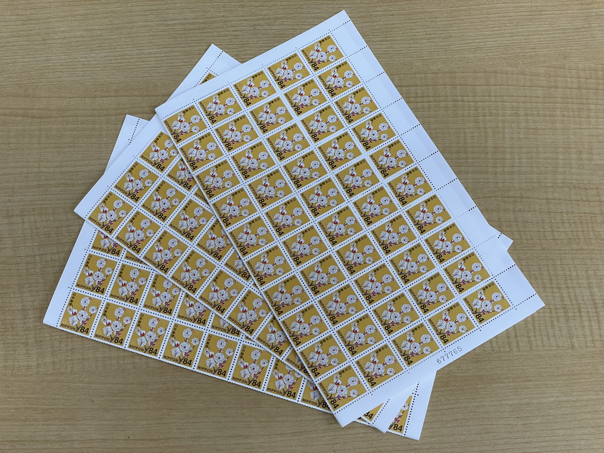 普通切手シート 84円 ウメ