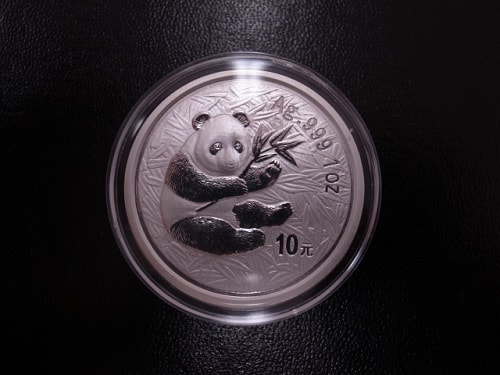 中国 パンダ銀貨 10元1オンス 2000年