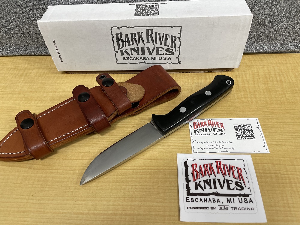 BARK RIVER BRAVO-1 Black Canvas Micarta Rampless