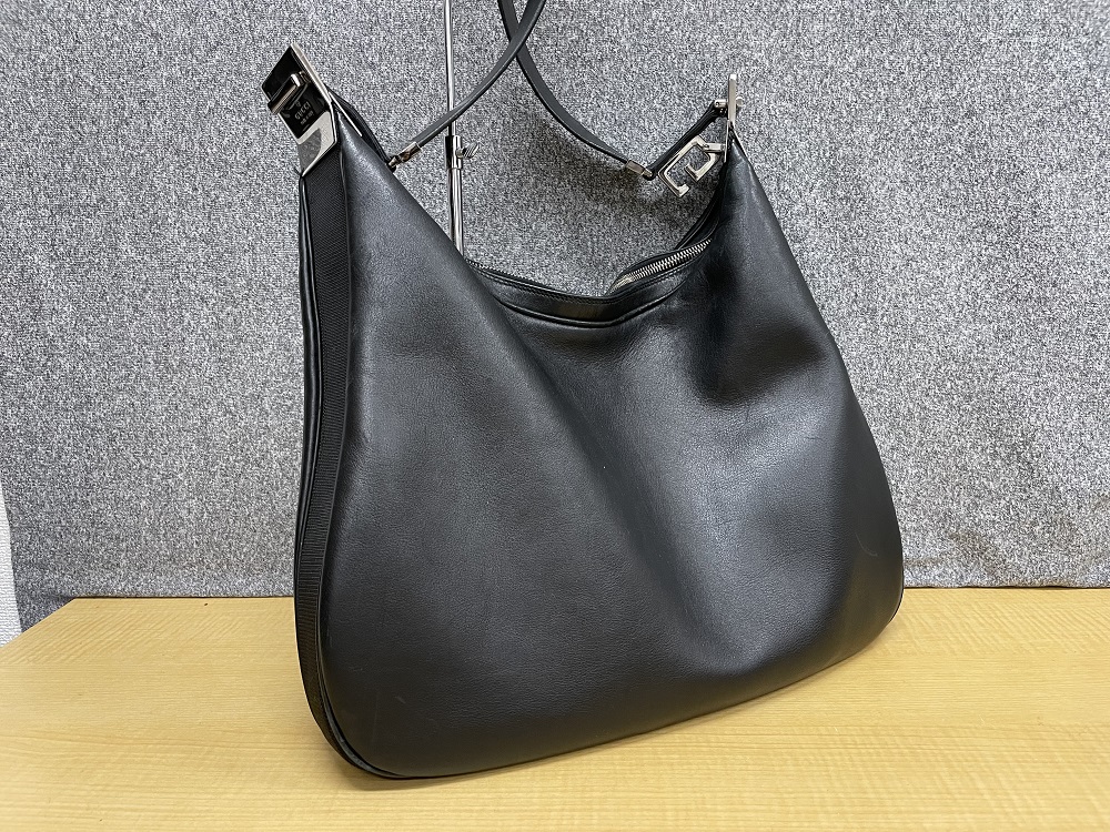 GUCCI 001・3341・3444 G金具2WAYレザーショルダーバッグ
