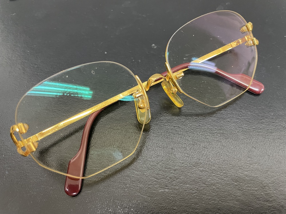 Cartier マストライン 縁なしメガネフレーム