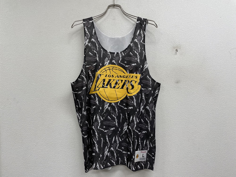 Mitchell&Ness ロサンゼルスレイカーズ迷彩リバーシブルタンクトップ