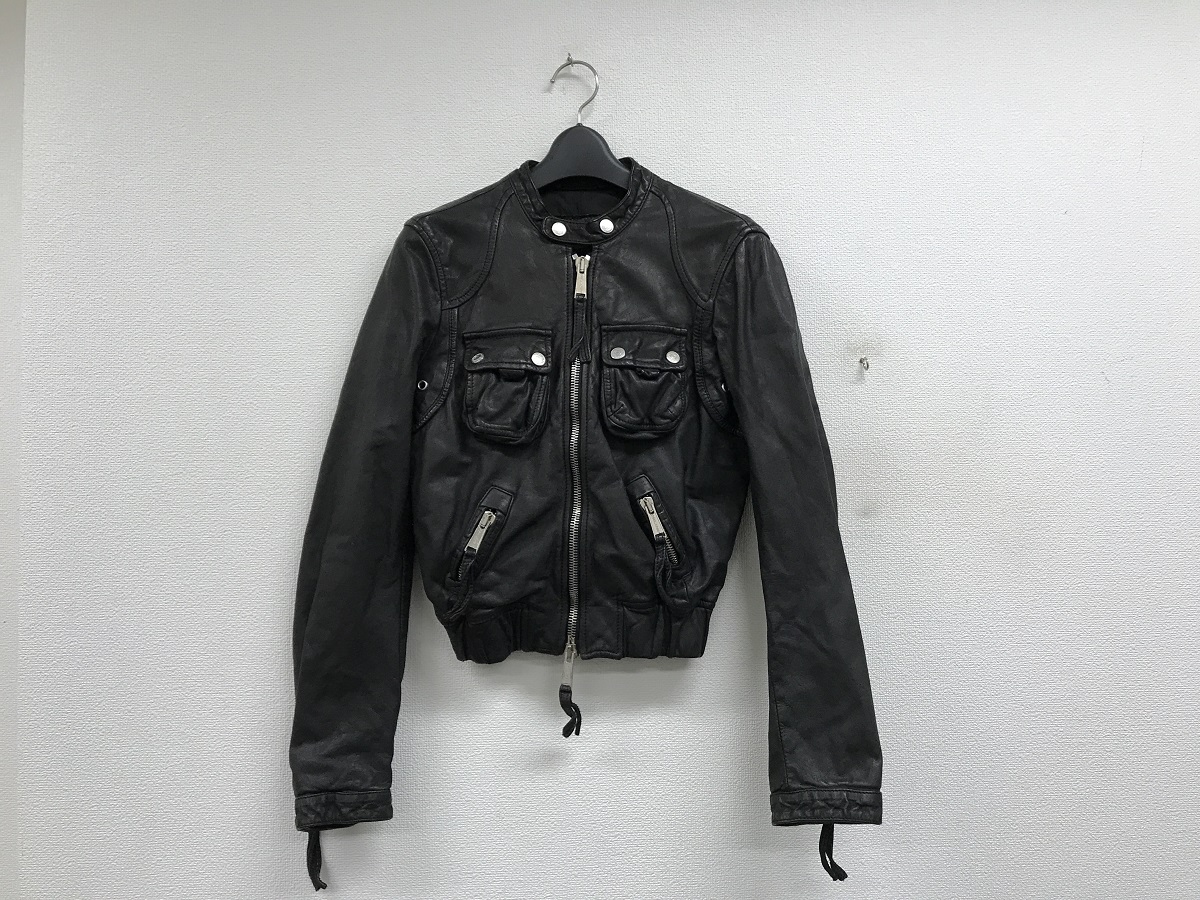 DSQUARED2 73AM032 レザーバイカージャケット