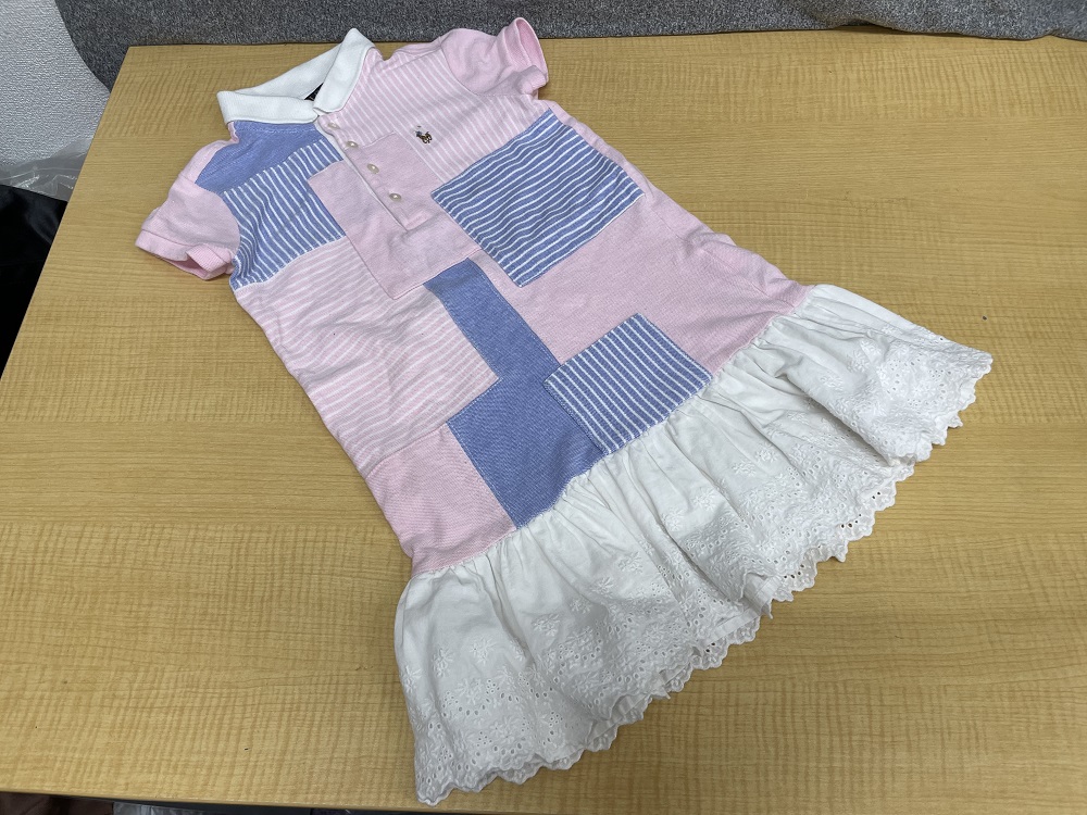 POLO RALPH LAUREN パッチワークポロシャツワンピース