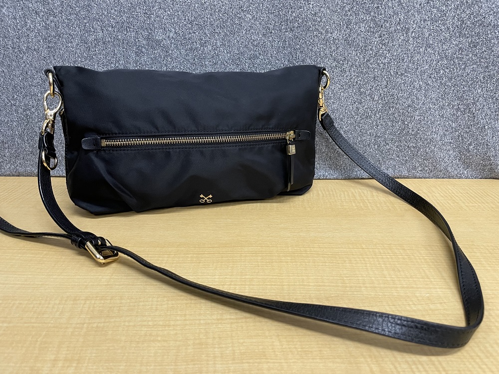SAZABY ナイロン×レザー2WAYショルダーバッグ