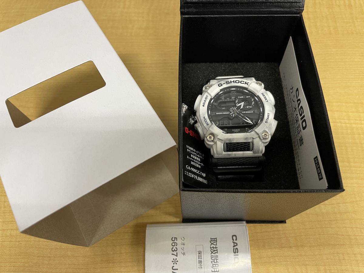 CASIO G-SHOCK GA-900GC-7AJF GRUNGE SNOW CAMOUFLAGE