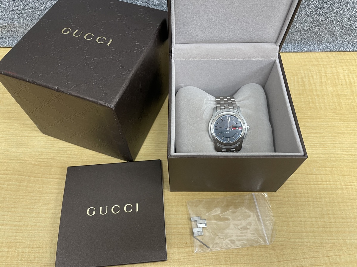 GUCCI 5500XL Gクラスメンズクォーツ腕時計