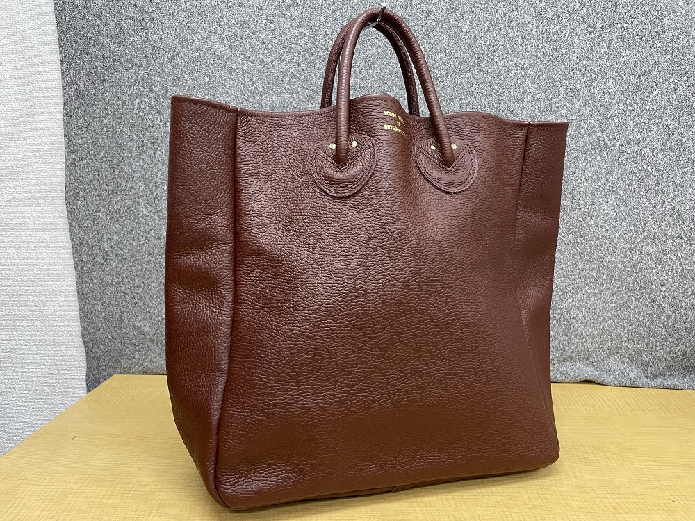 YOUNG&OLSEN EDIFICE別注 EMBOSSED LEATHER TOTE E