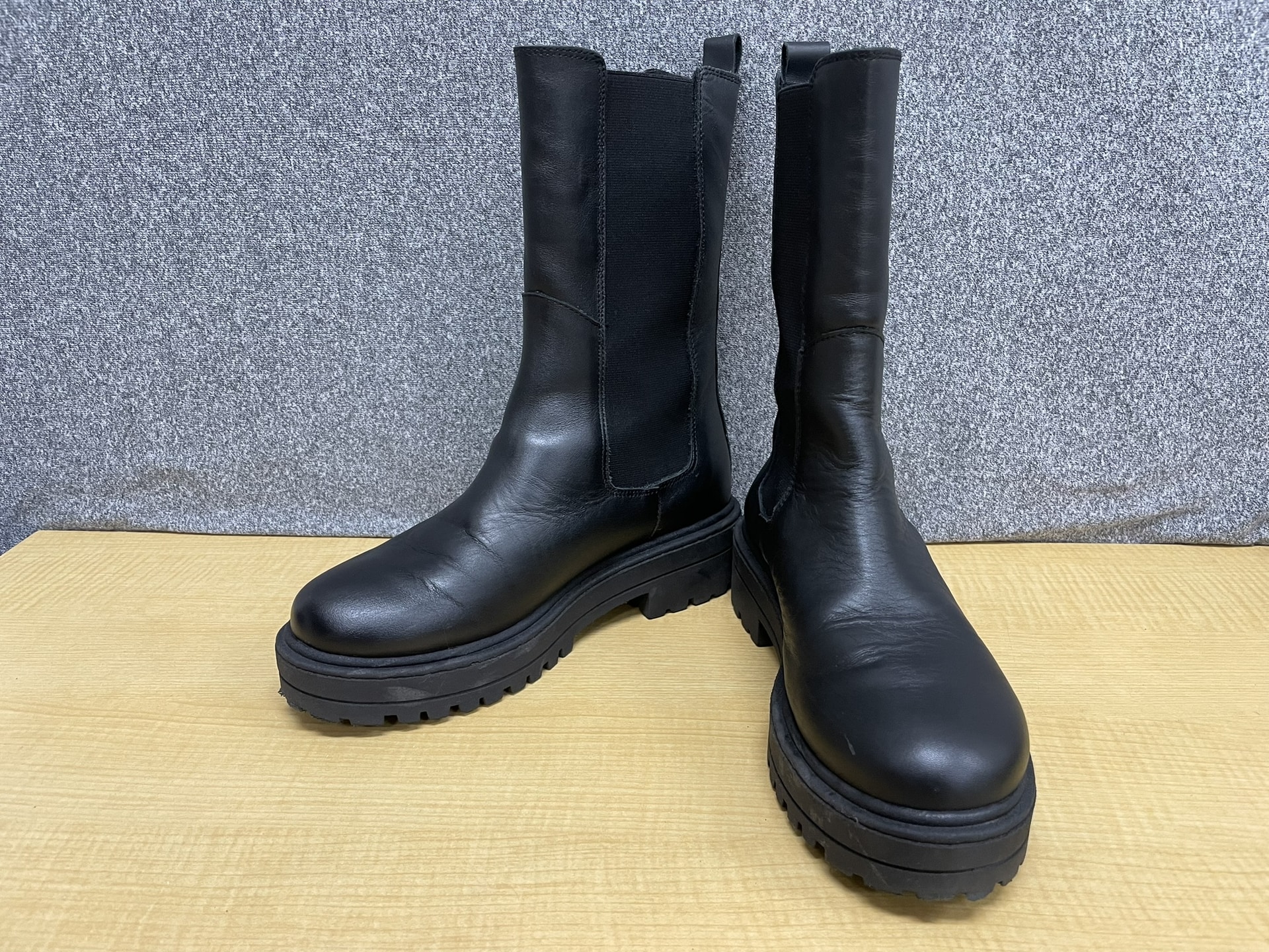 BEAUTY&YOUTH UNITED ARROWS レザーミドル サイドゴアブーツ