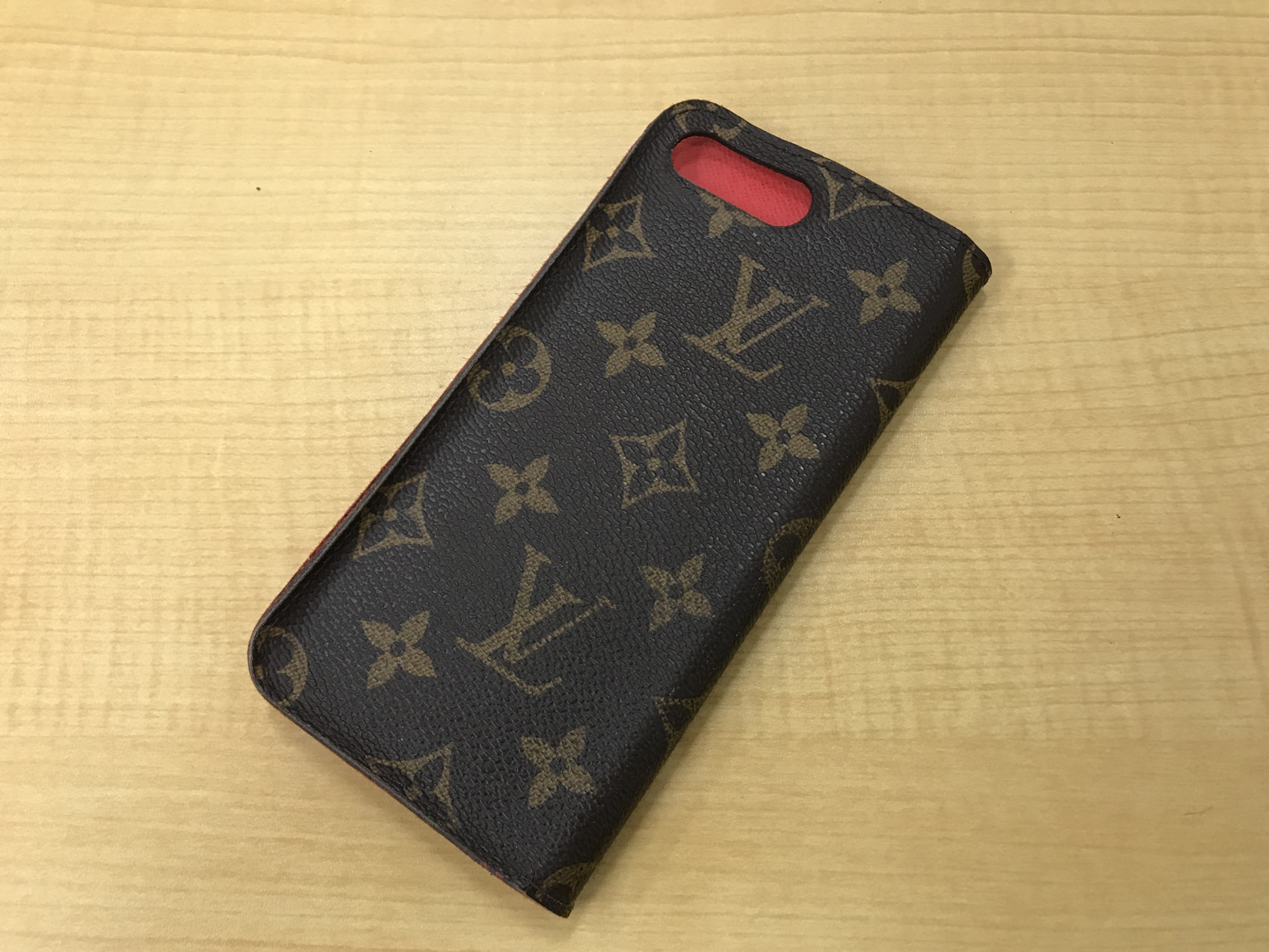 LOUIS VUITTON M61907 モノグラム・ルージュ フォリオ iphoneケース