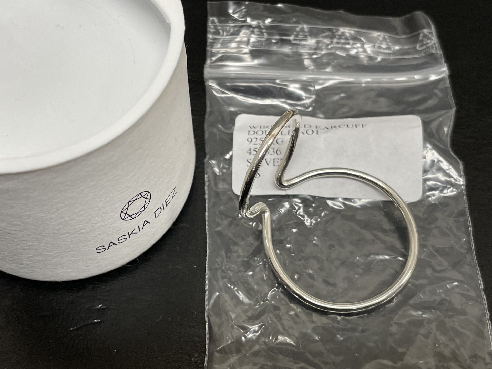 SASKIA DIEZ WIRE BOLD EARCUFF DOUBLE NO1