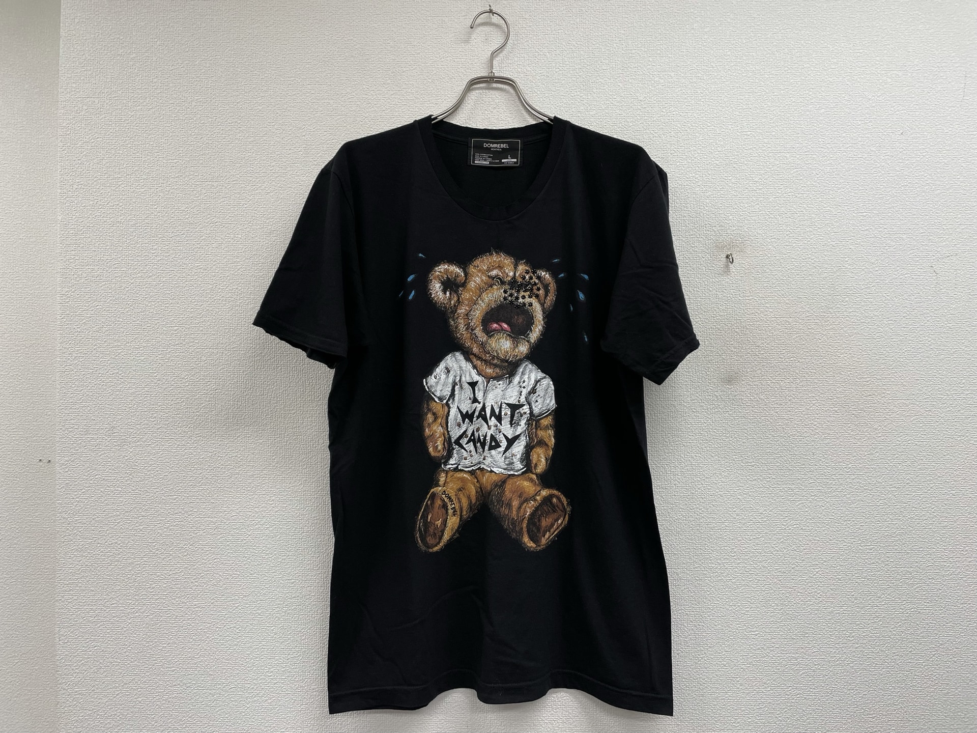 DOM REBEL I WANT CANDYベアTシャツ